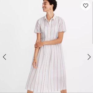 Madewell Striped Midi Shirtdress